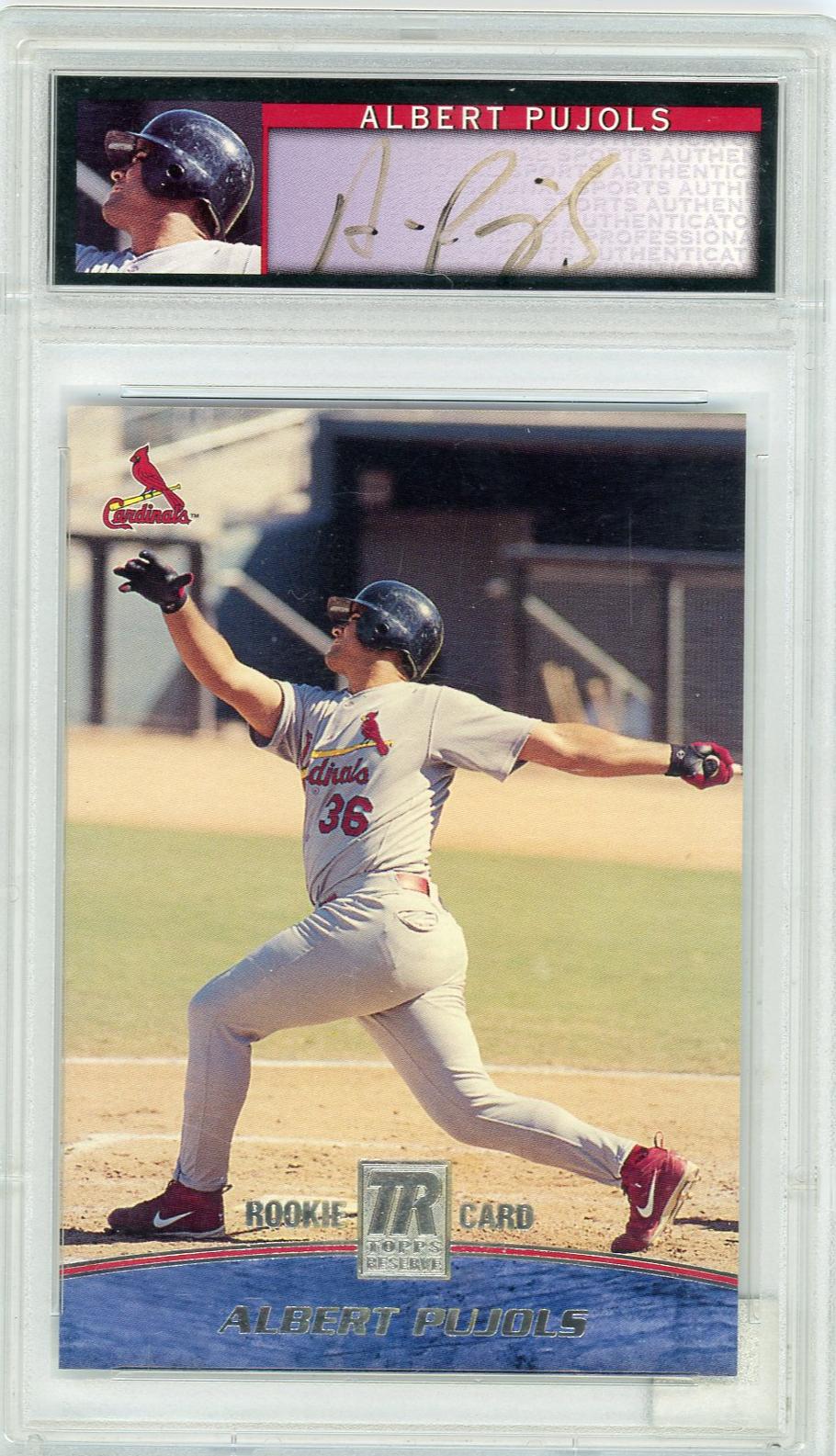 2001 Topps Reserve Albert Pujols #103 RC /1500 PSA 8