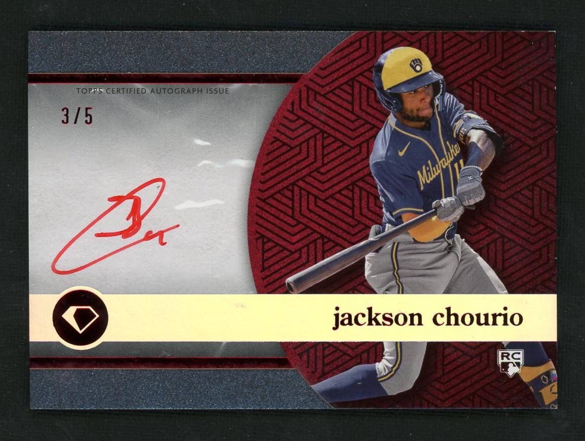 2024 Topps Diamond Icons Jackson Chourio #WPA-JC RC Auto /5