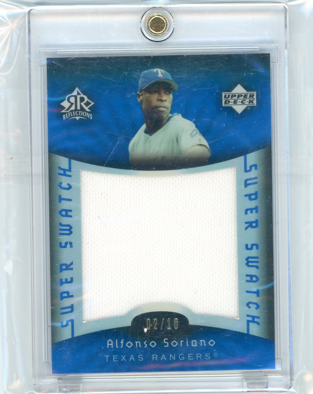 2005 Reflections Super Swatch Blue Alfonso Soriano #AS /10