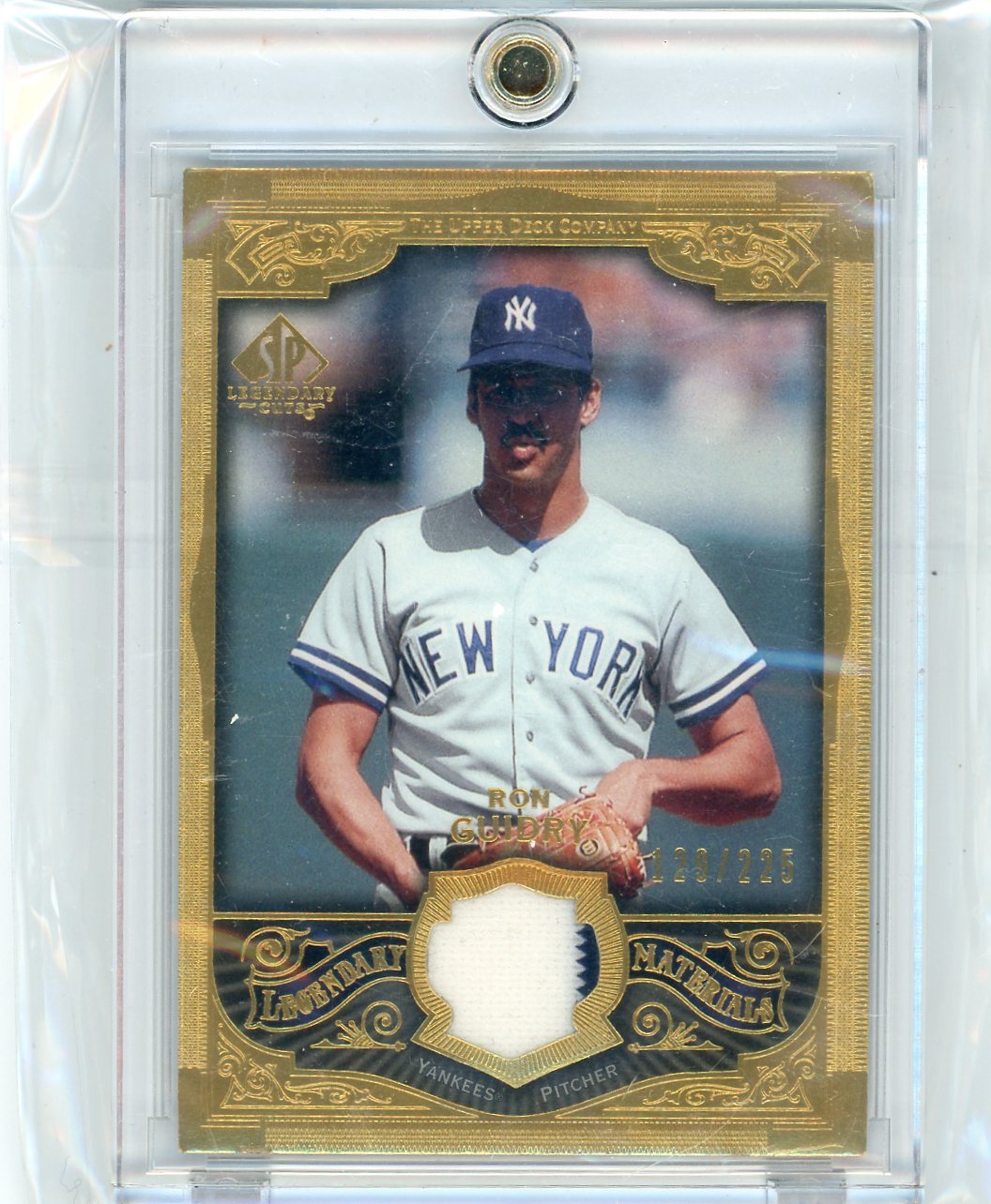 2006 SP Legendary Cuts Legendary Materials Gold Ron Guidry Pants #GU /225