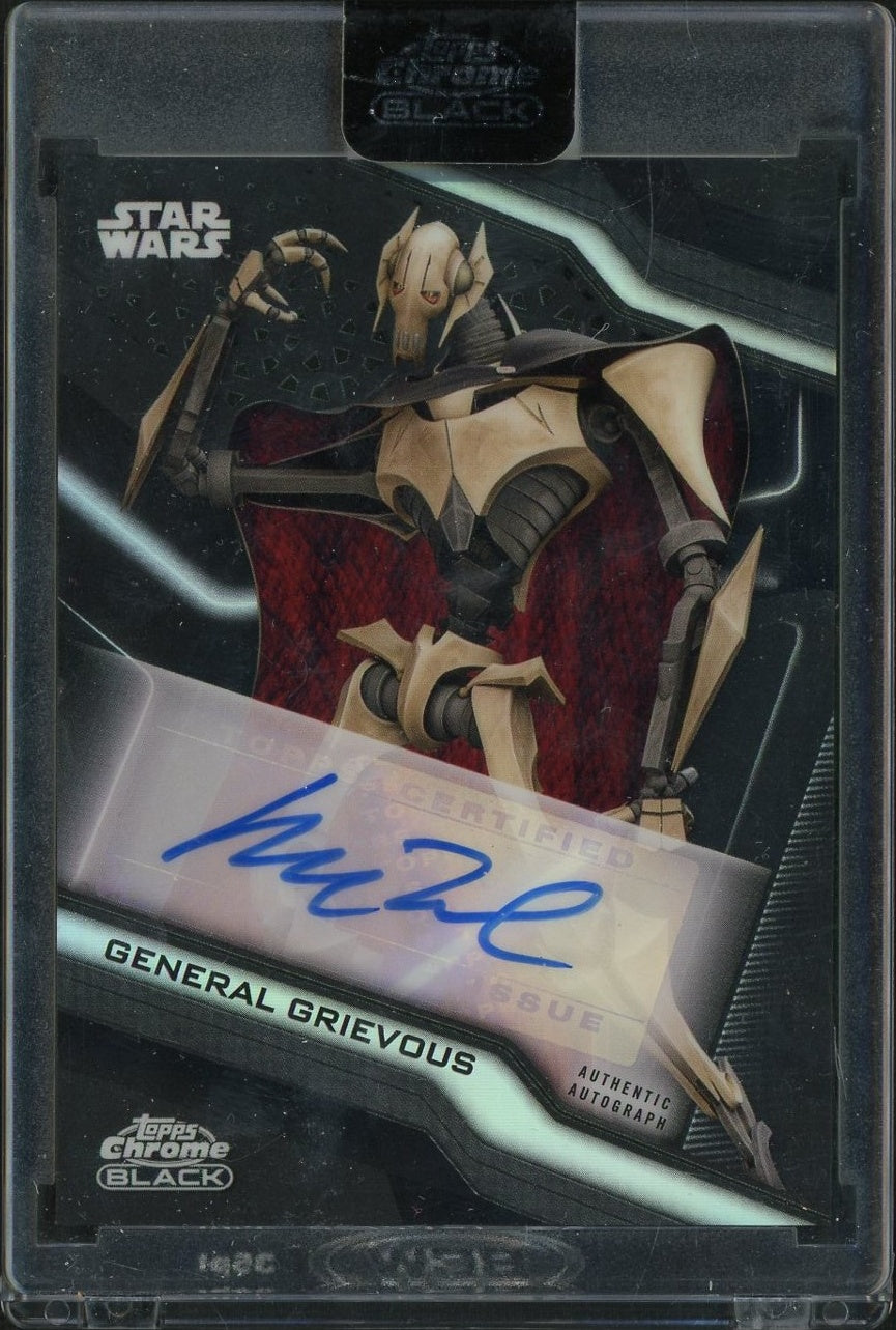 2022 Topps Chrome Black General Grievous #A-MW Auto