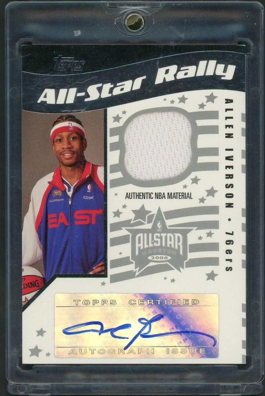 2006 Topps All-Star Rally Allen Iverson /199 Patch Auto 76ers