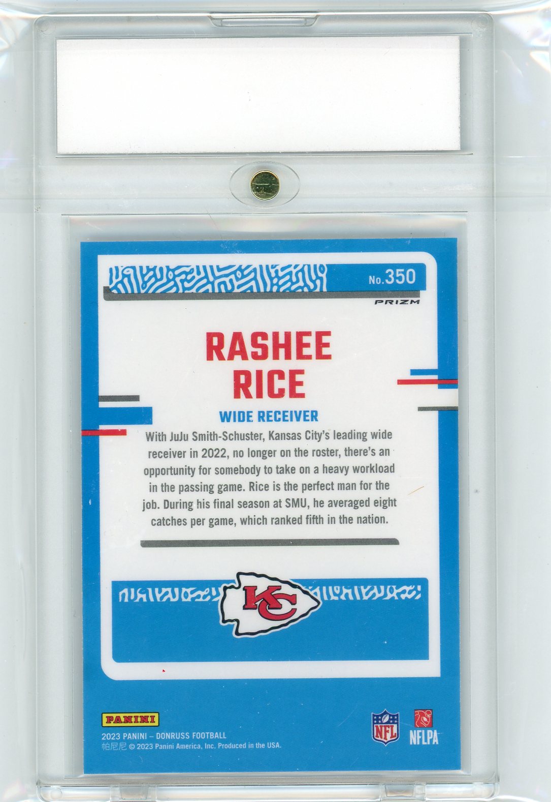 2023 Donruss Optic Rated Rookies Preview Holo Rashee Rice #350