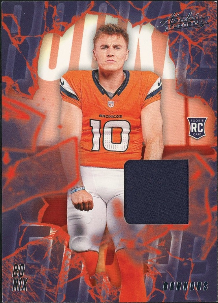 2024 Panini Absolute Rookie Force Memorabilia #RF-BNX Bo Nix