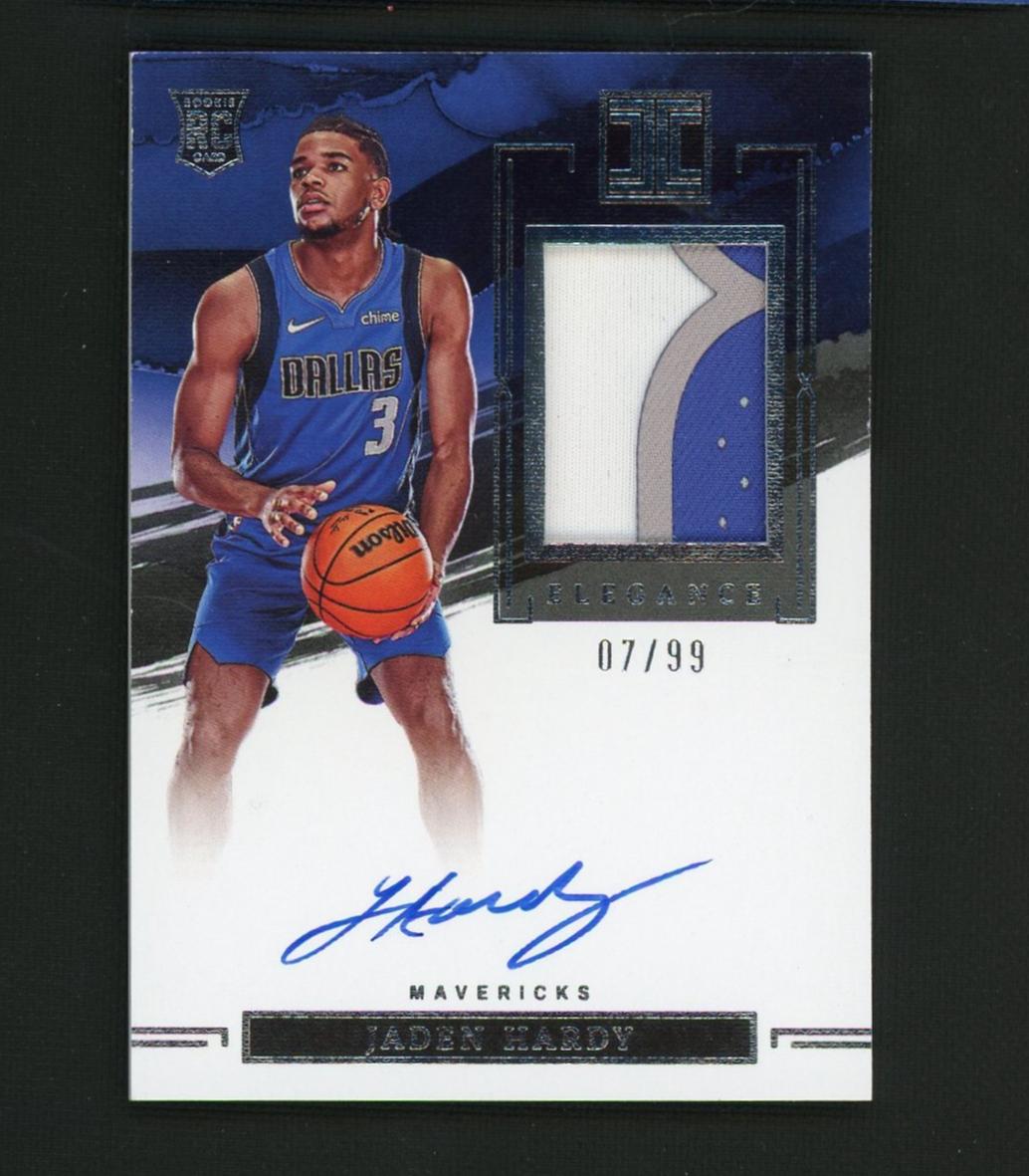 2022 Panini Impeccable Elegance Jaden Hardy #135 RC Patch Auto /99