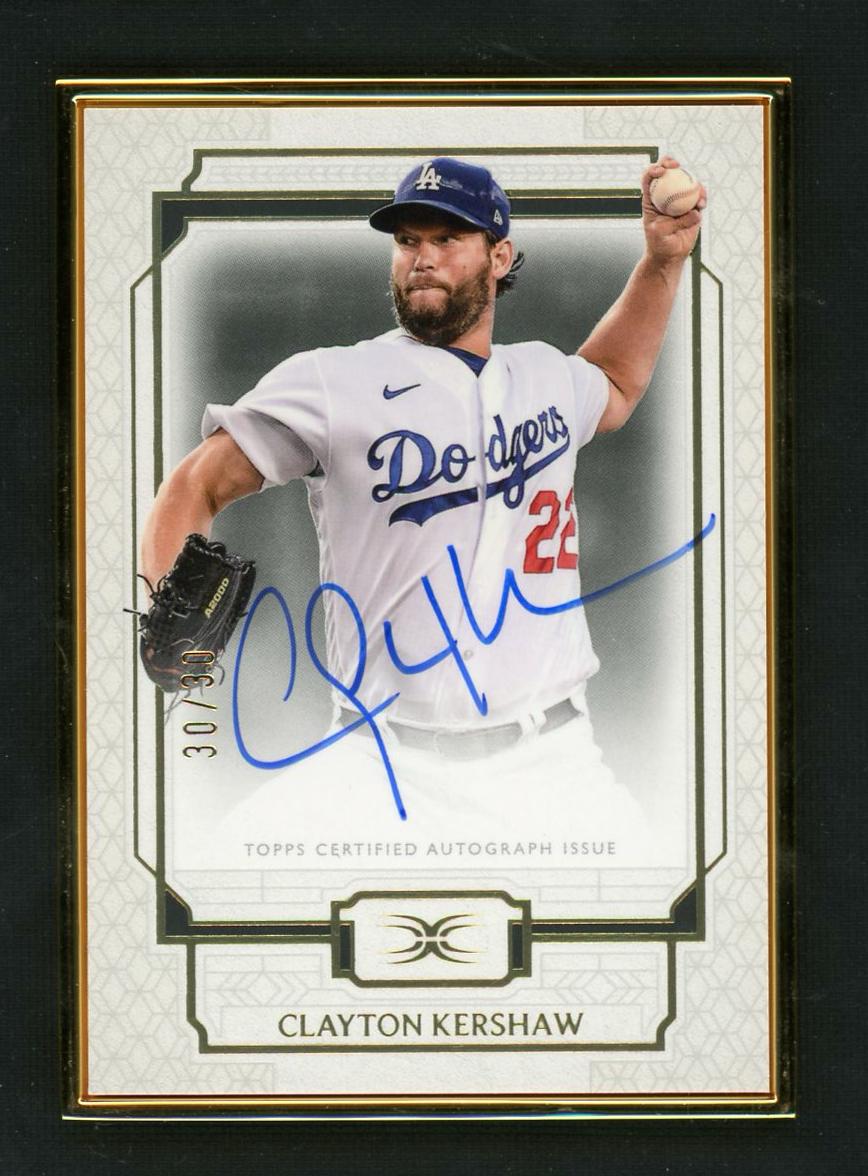 2024 Topps Definitive Collection DCFA-CK Clayton Kershaw Los Angeles Dodgers Auto