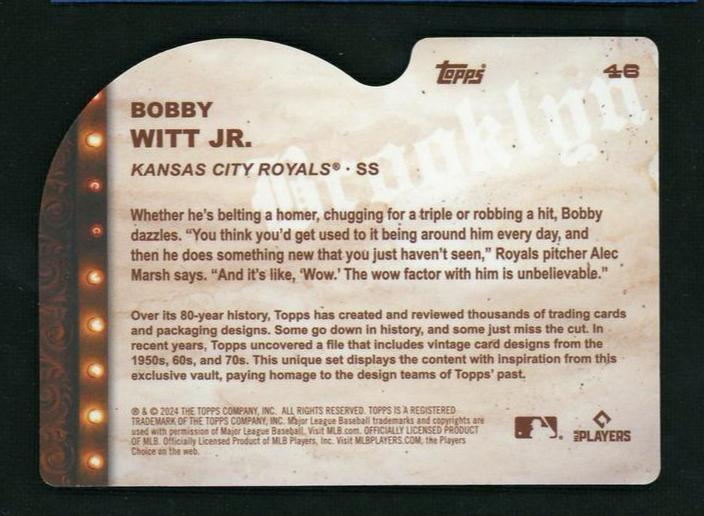 2023 Topps Bobby Witt Jr. Boardwalk Kansas City Royals