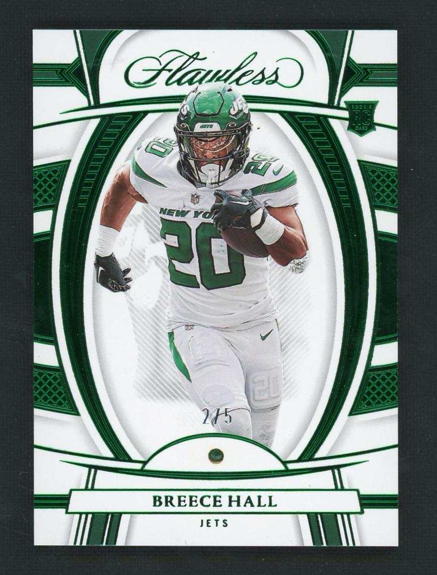 2022 Panini Flawless 106 Breece Hall Rookie /25 Jets