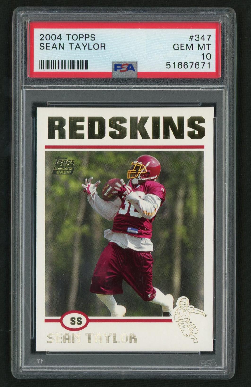 2004 Topps #347 Sean Taylor PSA 10