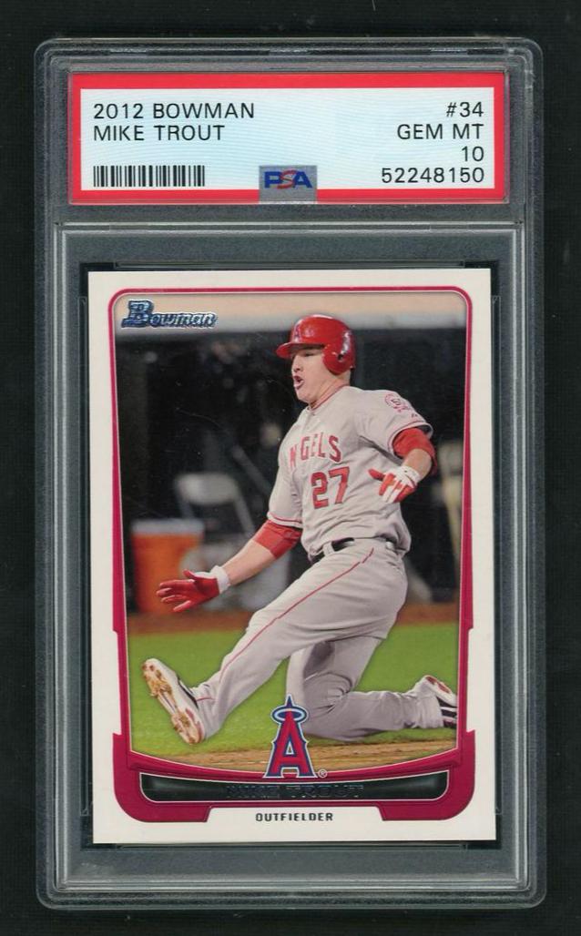 2012 Bowman Mike Trout #34 PSA 10