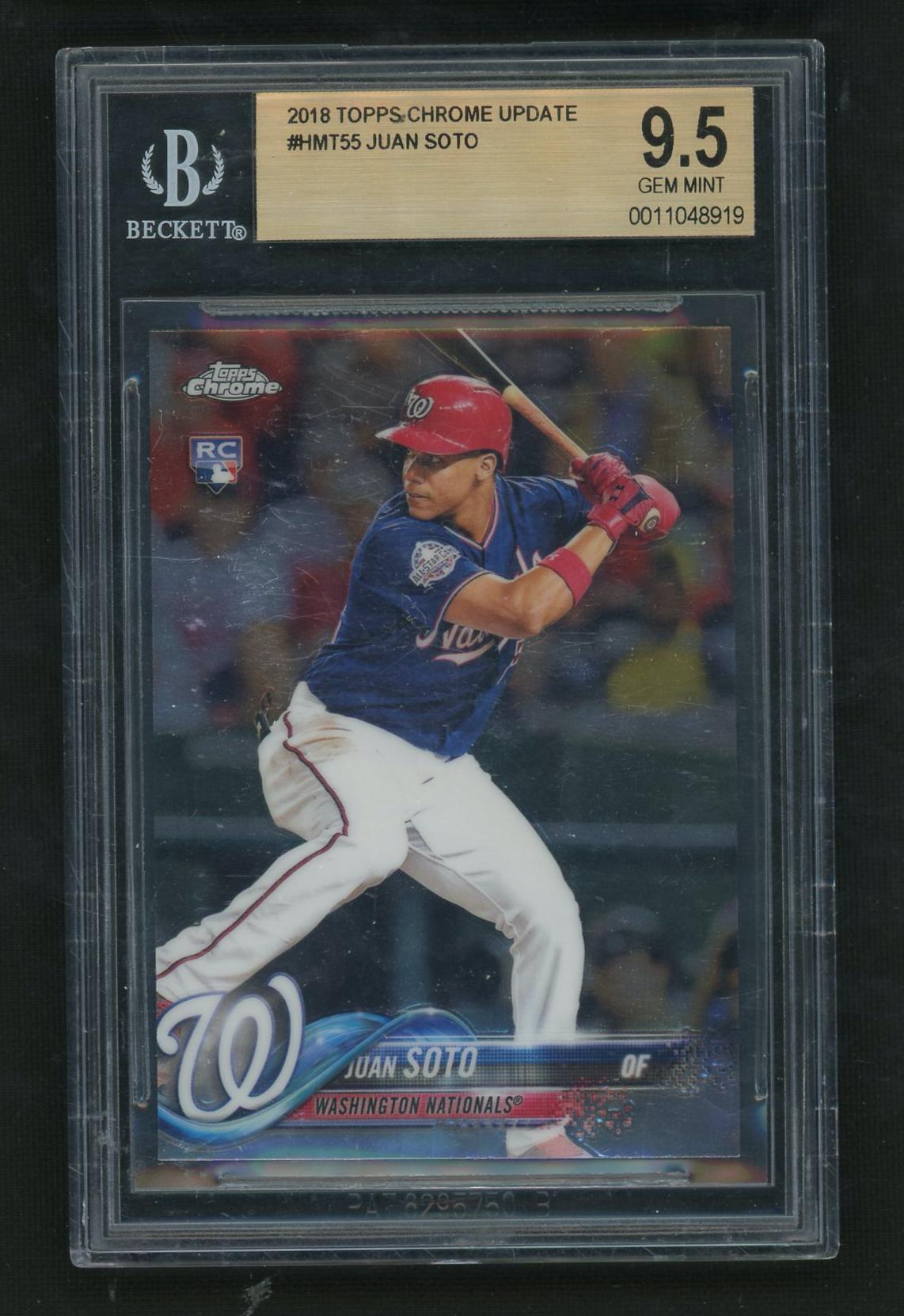 2018 Topps Chrome Update Juan Soto #HMT55 BGS 9.5 RC