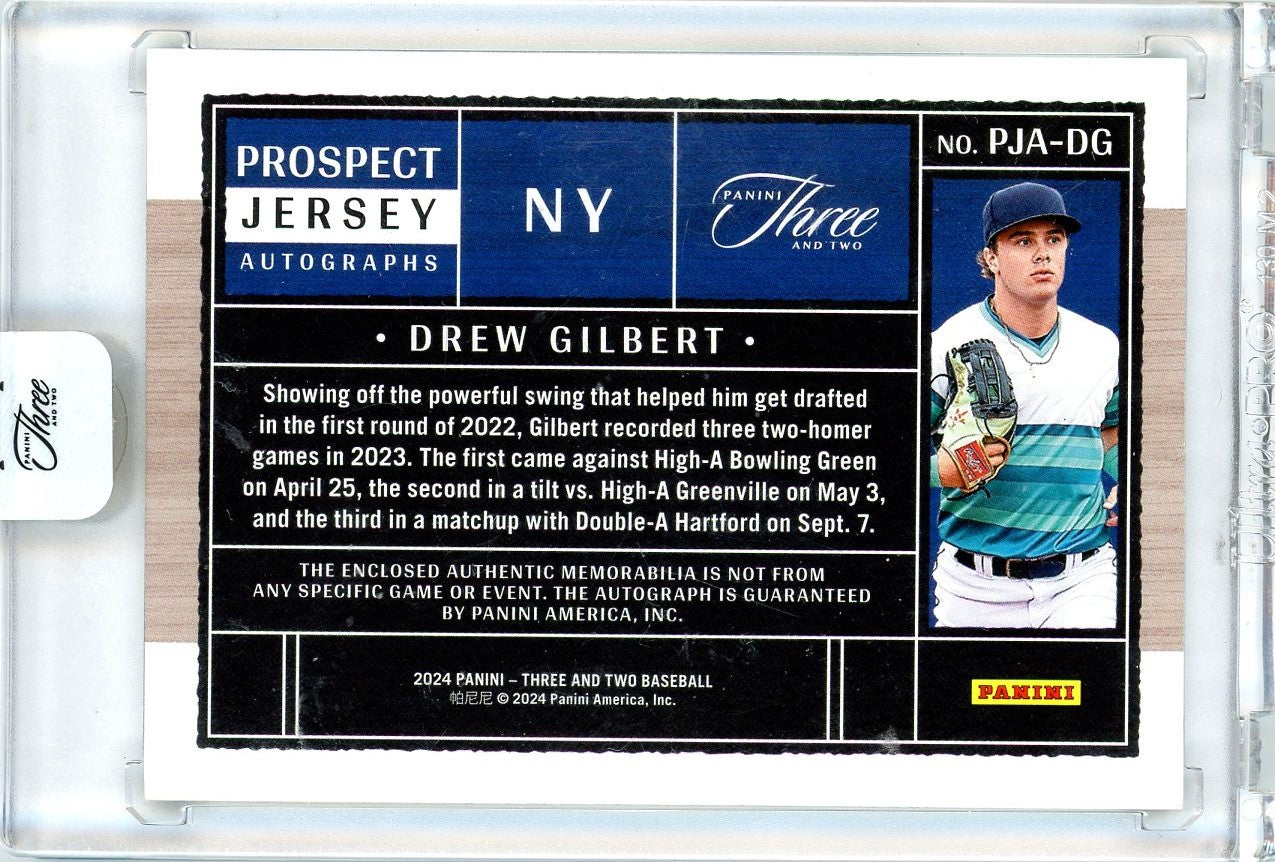 2024 Panini Three and Two Drew Gilbert #PJA-DG Auto /32