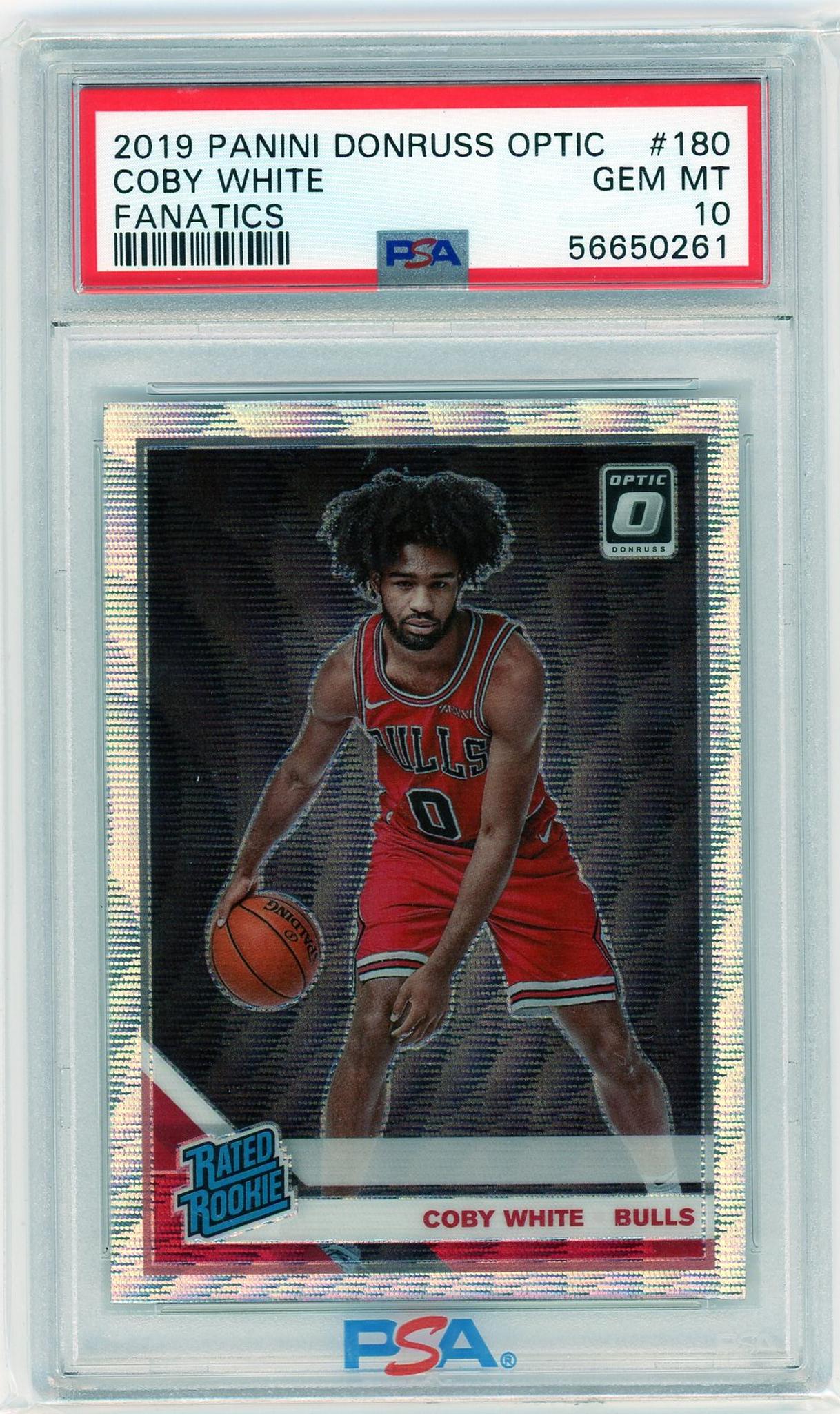 2019 Donruss Optic #180 Coby White Fanatics PSA 10