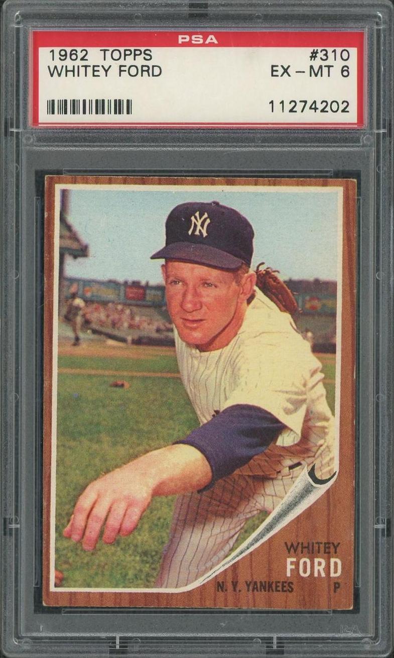 1962 Topps #310 Whitey Ford PSA 6