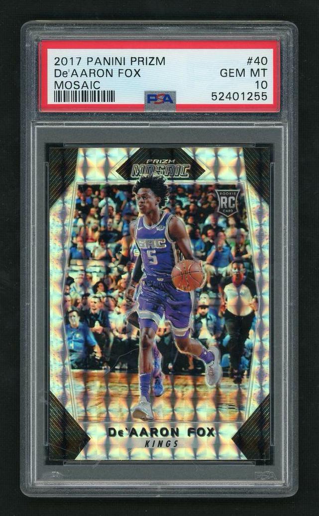 2017 Panini Prizm Mosaic #40 De'Aaron Fox Mosaic PSA 10