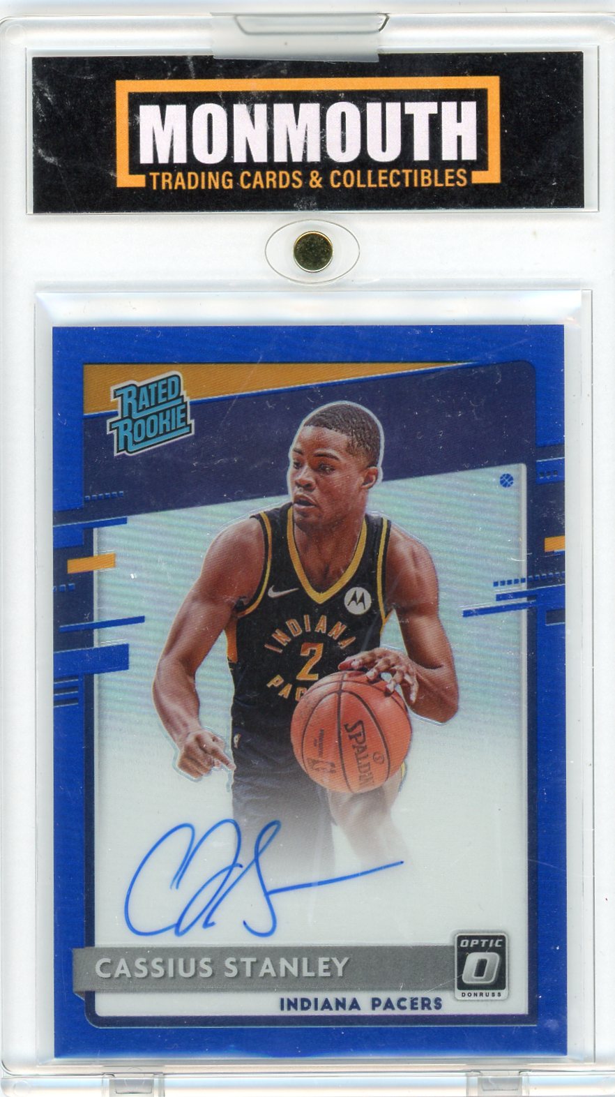 2020-21 Panini Donruss Optic Blue Cassius Stanley #199 RC Auto /49