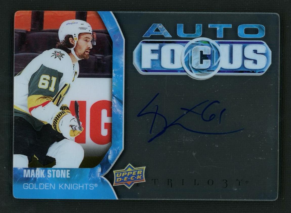 2021-22 Upper Deck Trilogy Auto Focus Mark Stone #AF-MS Auto