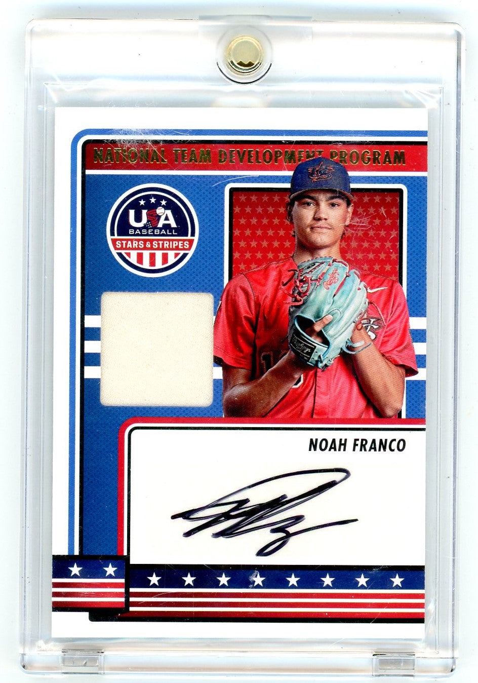 2023 USA Baseball Stars and Stripes Sig. Materials Noah Franco #24