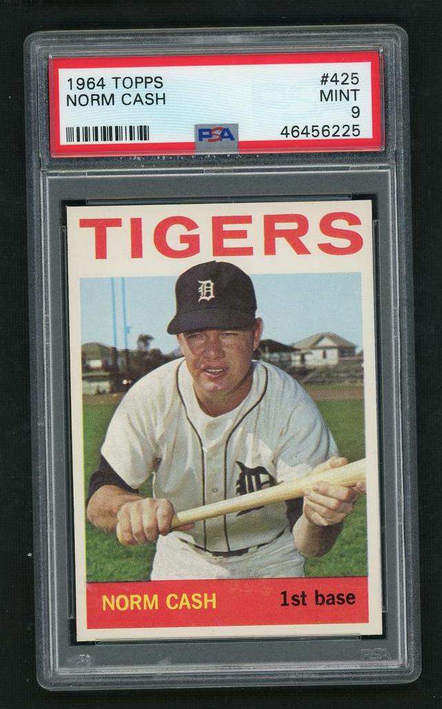 1964 Topps #425 Norm Cash PSA 9