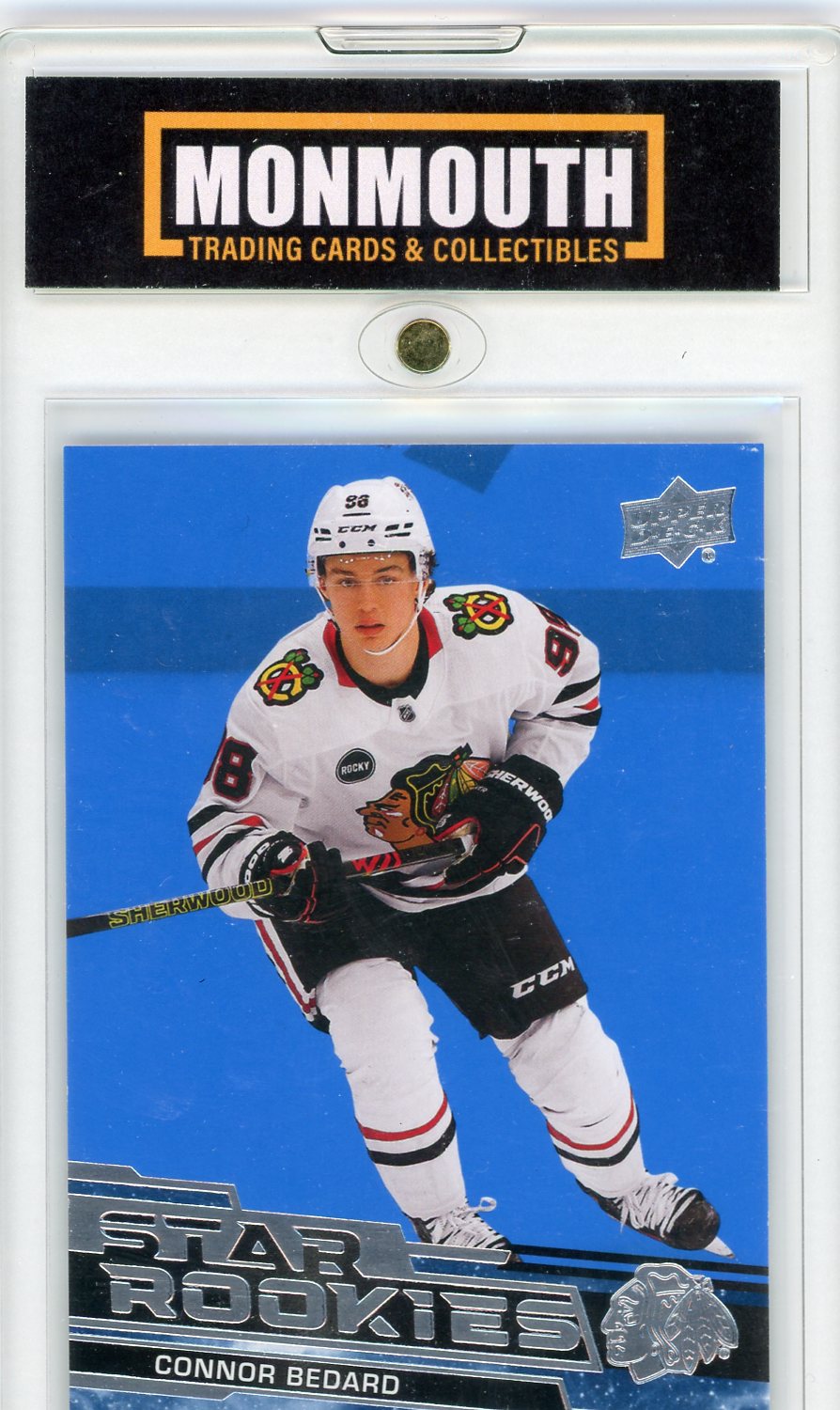 2023-24 Upper Deck Star Rookies #1 Connor Bedard Rookie Card RC Blue