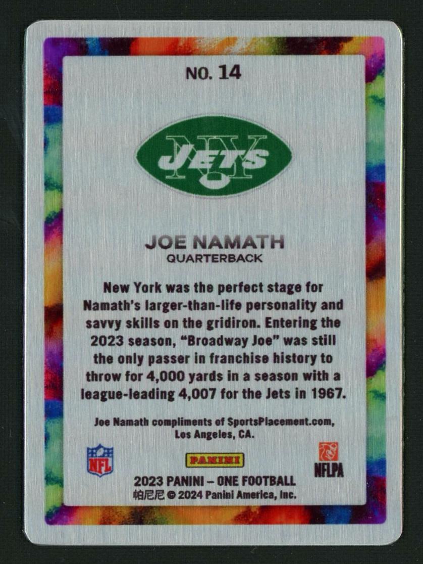 2023 Panini One Joe Namath #14