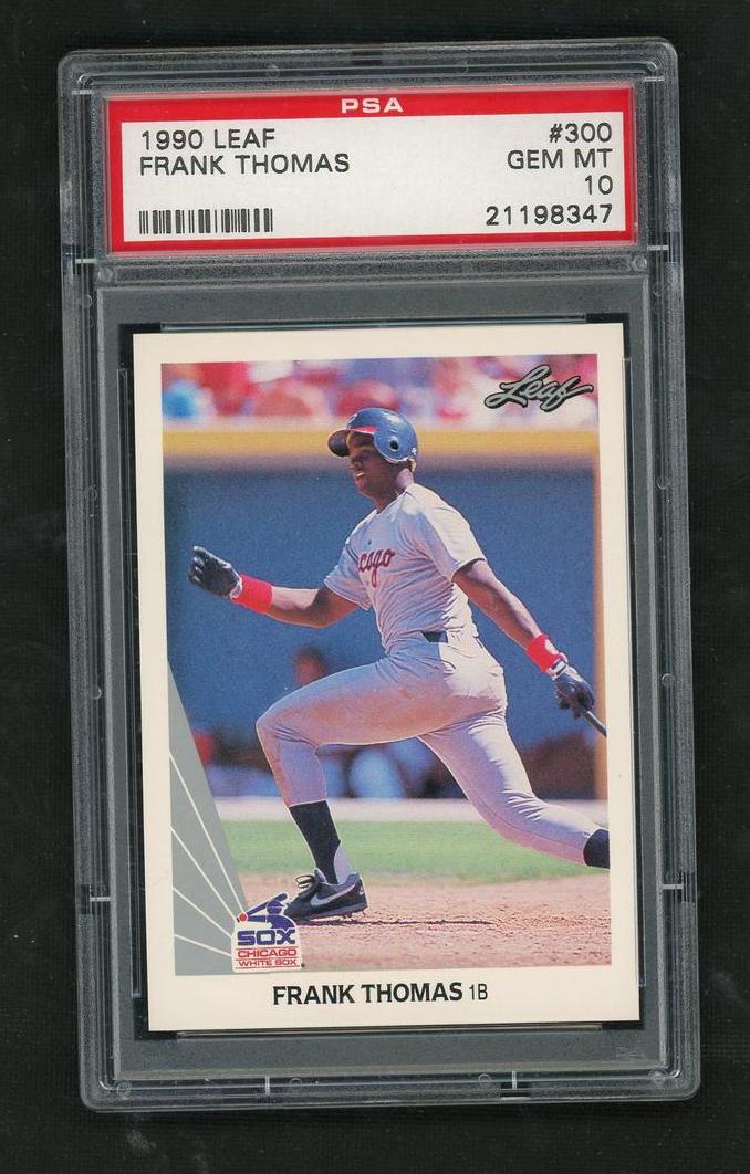 1990 Leaf Frank Thomas #300 PSA 10