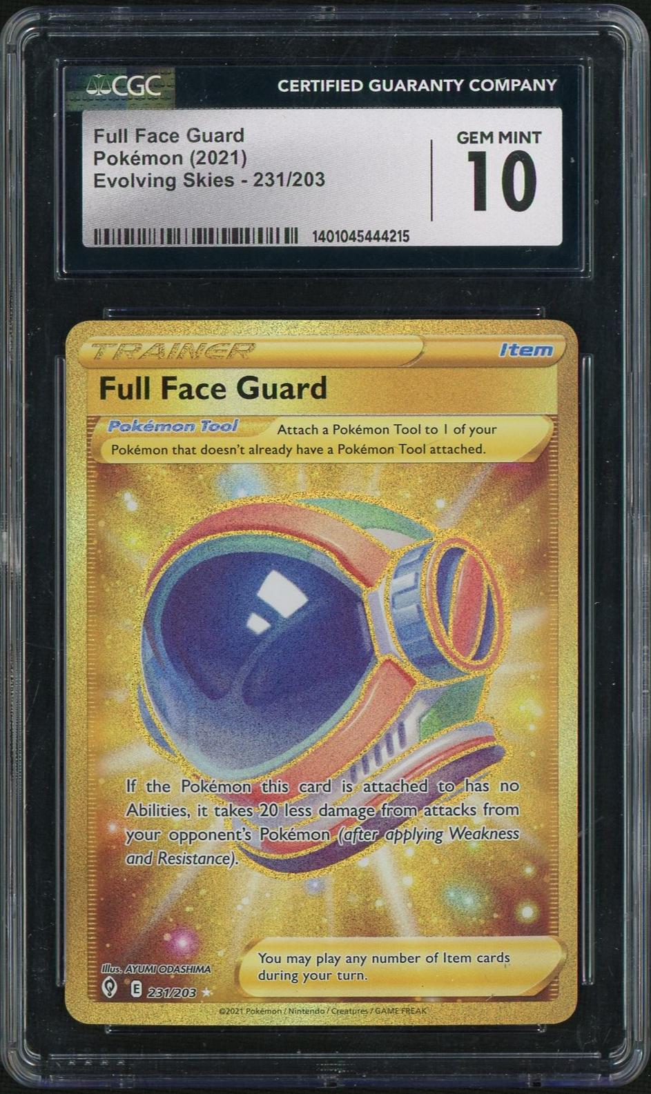 2021 Pokémon 231/203 Evolving Skies CGC 10