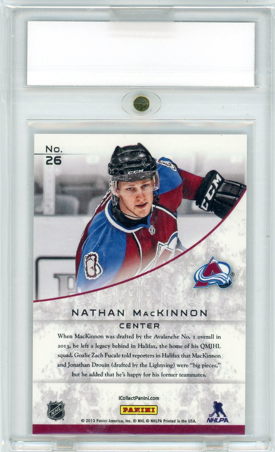2013 Panini Nathan MacKinnon #26 RC