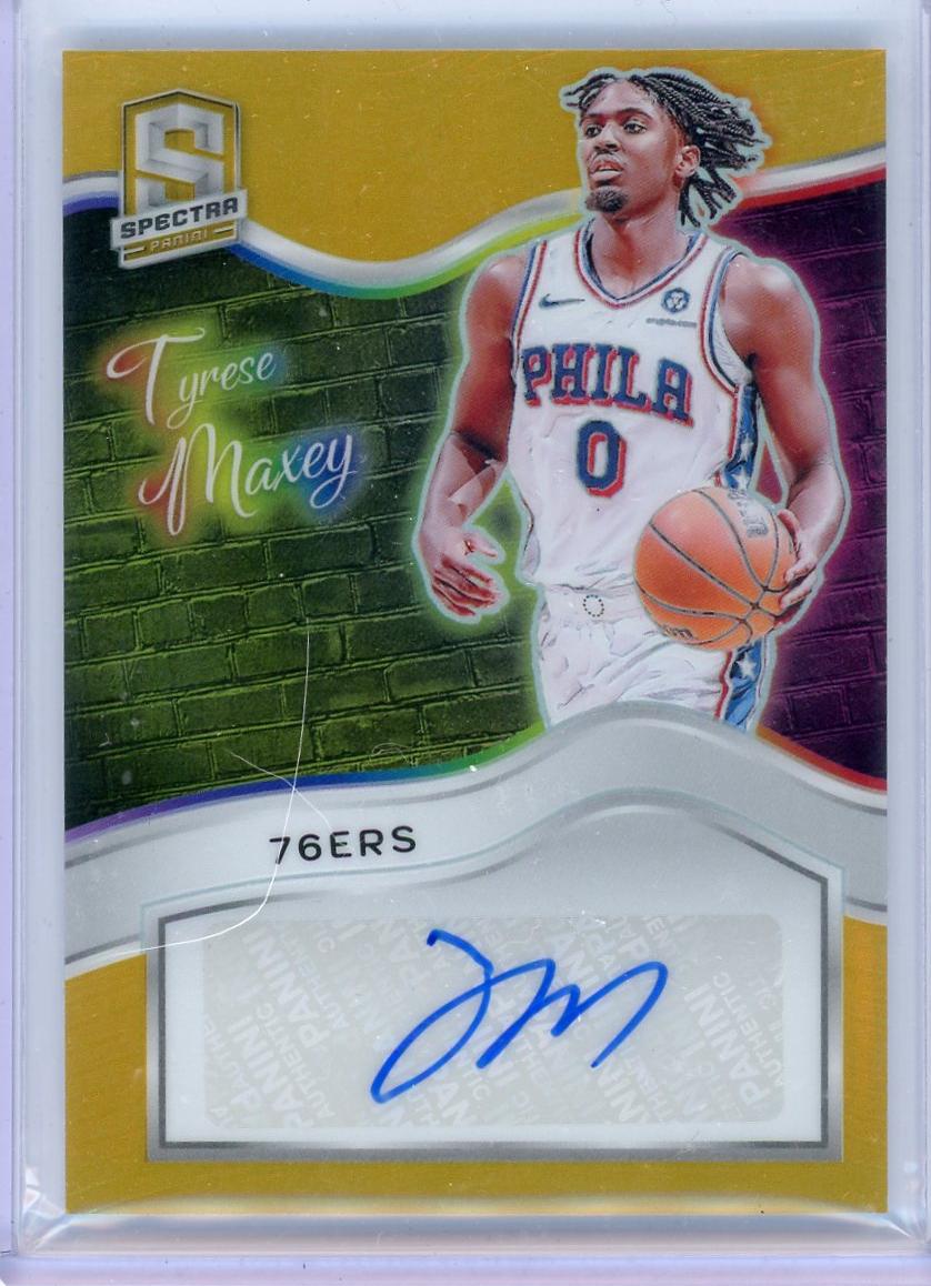 2023 Panini Spectra Colorgraphs Tyrese Maxey #CG-TMX /10 Auto
