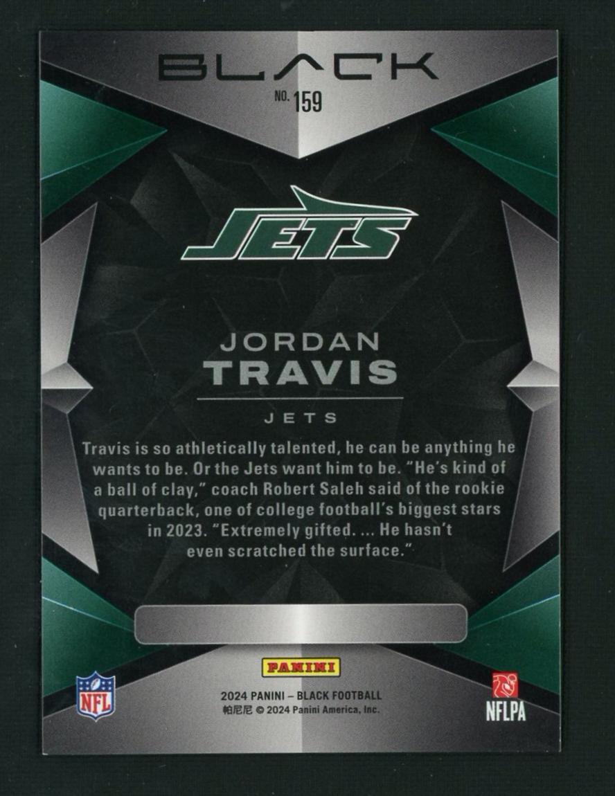 2024 Panini Black Jordan Travis #159 RC /199