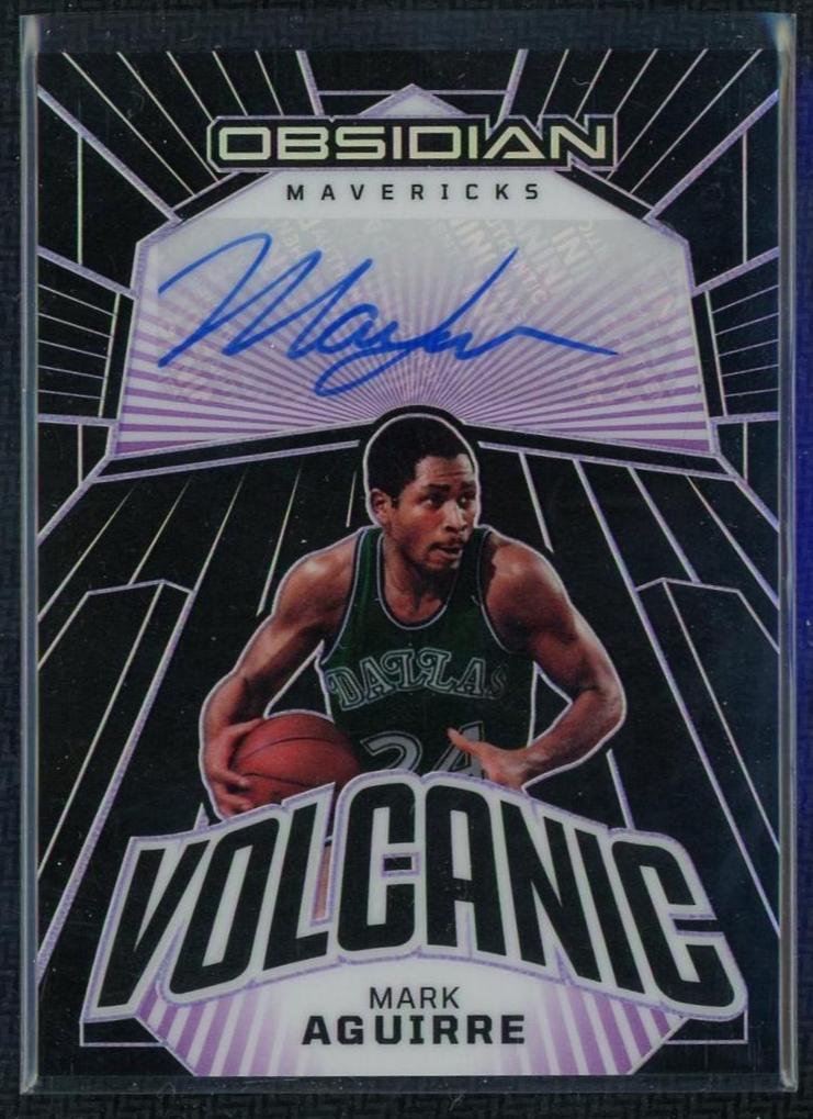 2022 Panini Obsidian Volcanic  Auto Mark Aguirre /49 Volcanic