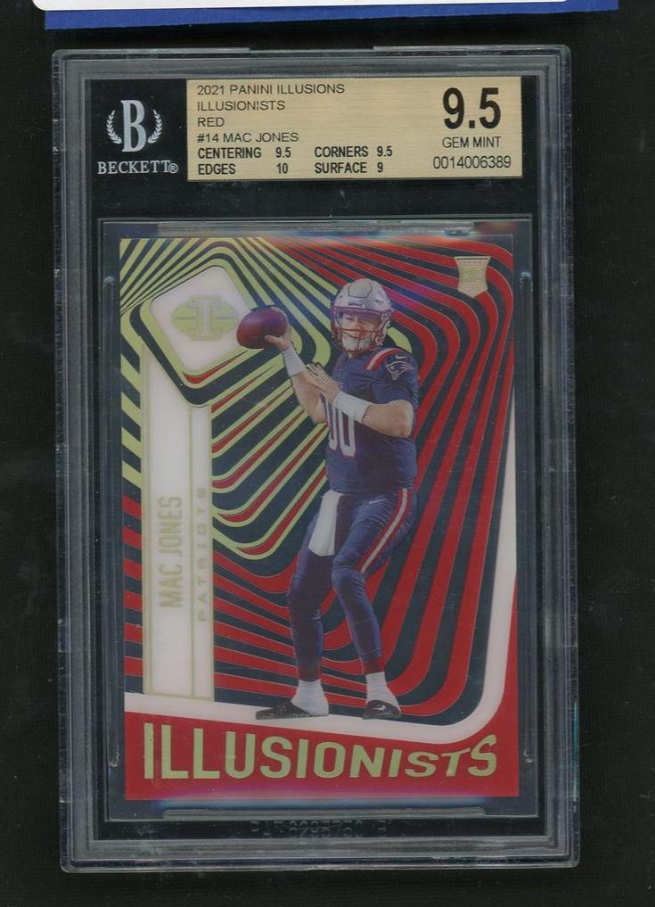 2021 Panini Illusions #14 Mac Jones Illusionists Red /149 BGS 9