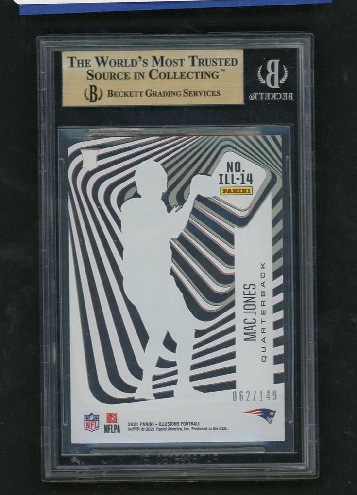 2021 Panini Illusions #14 Mac Jones Illusionists Red /149 BGS 9