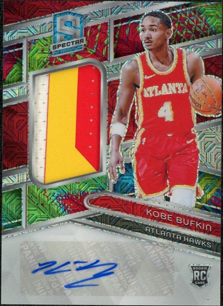 2023 Panini Spectra #217 Kobe Bufkin Rookie /25 jersey Auto