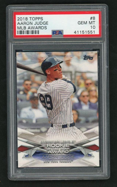 2018 Topps MLB Awards Aaron Judge #MLBA8 PSA 10