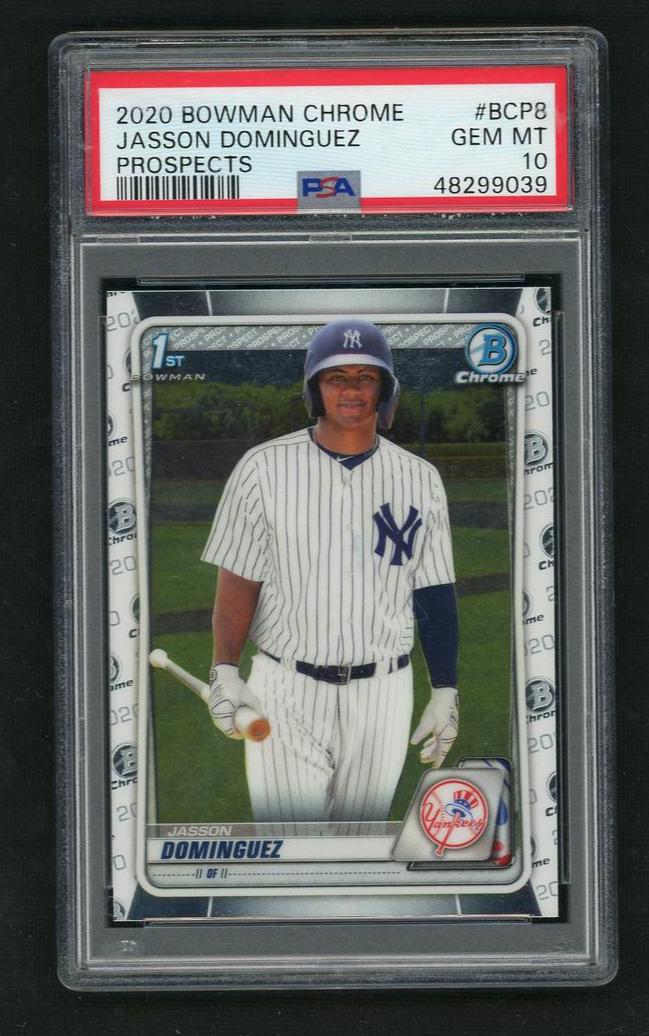 2020 Bowman Chrome Prospect Jasson Dominguez #BCP8 PSA 10