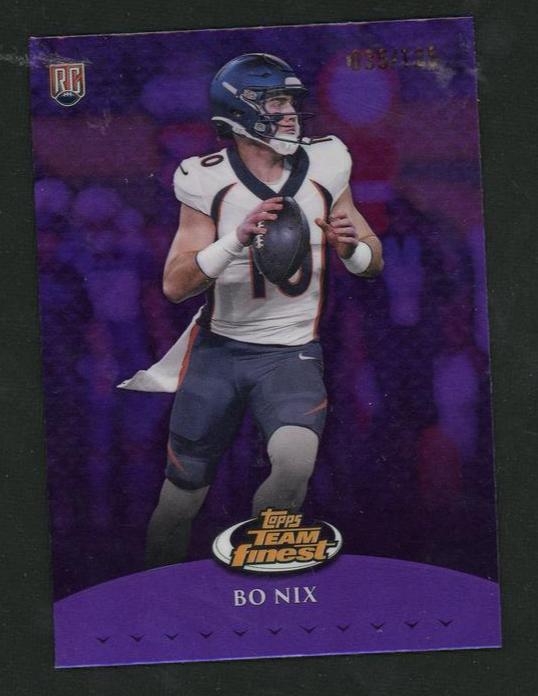 2023 Topps Finest TF-8 Bo Nix Team Finest