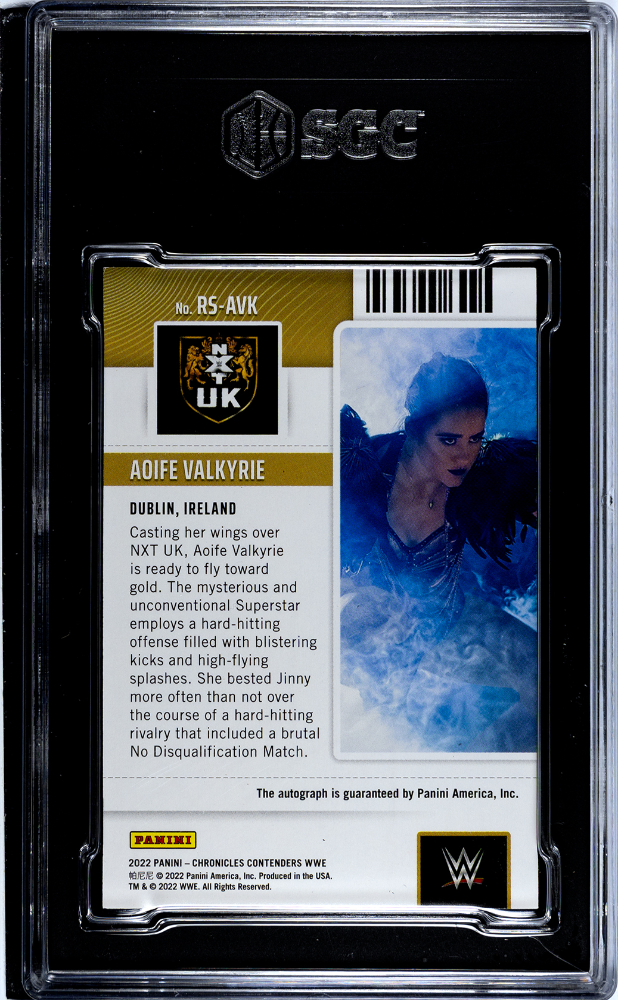 2022 Chronicles #RS-AVK Aoife Valkyrie Contenders Rookie Signatures SGC 9.5