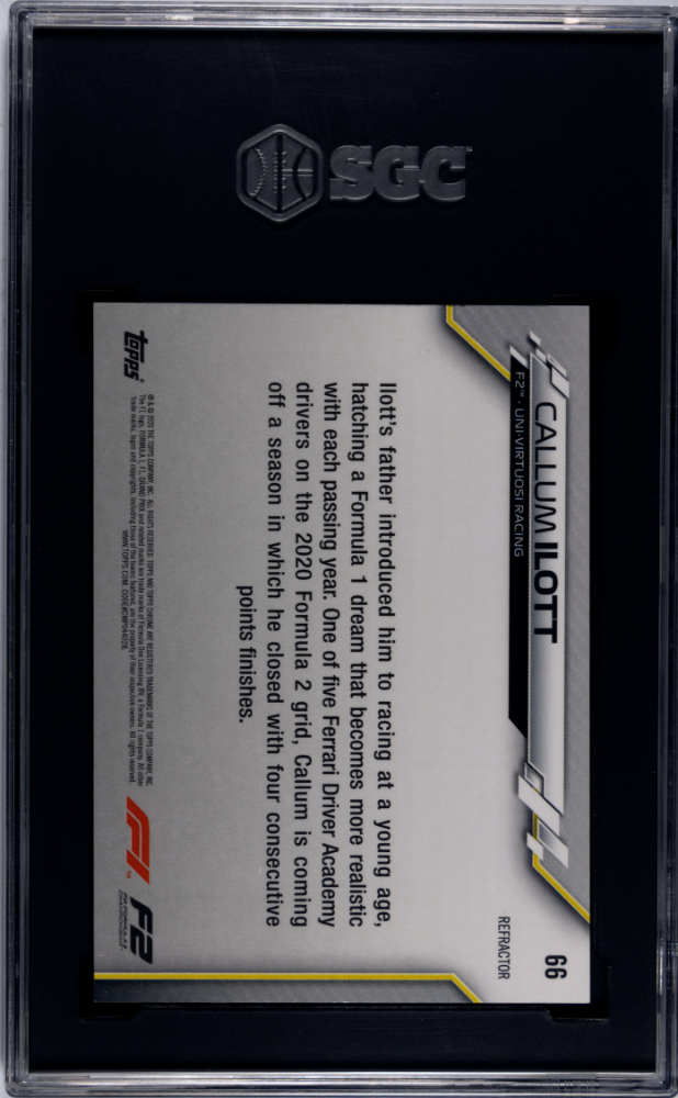 2020 Topps Chrome #66 Callum Ilott SGC 8.5