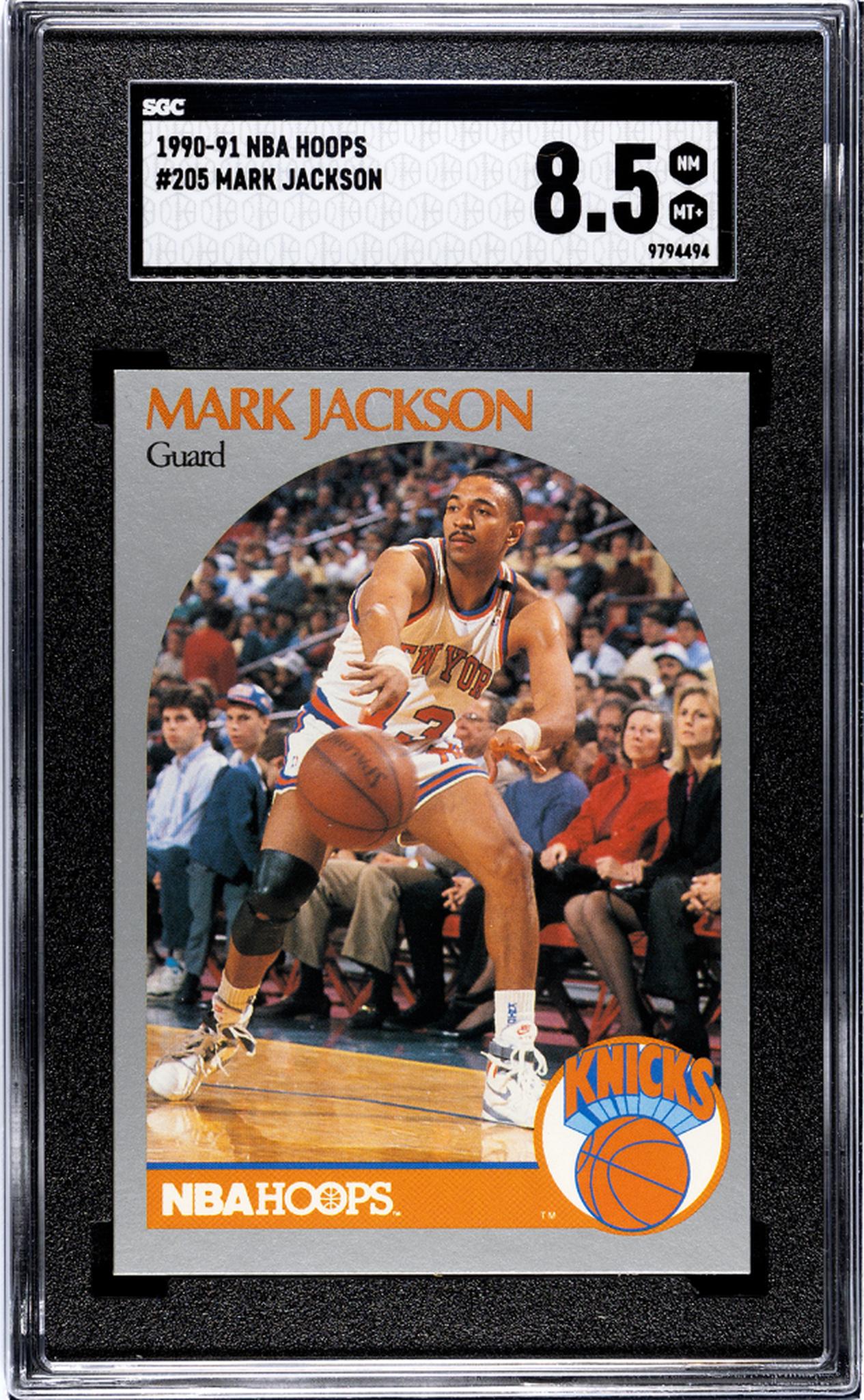 1990 Hoops #205 Mark Jackson SGC 8.5