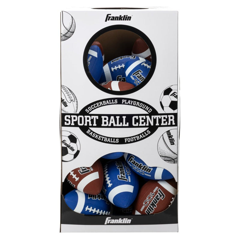 Franklin Sports Junior Rubber Footballs - 30 Pack Display