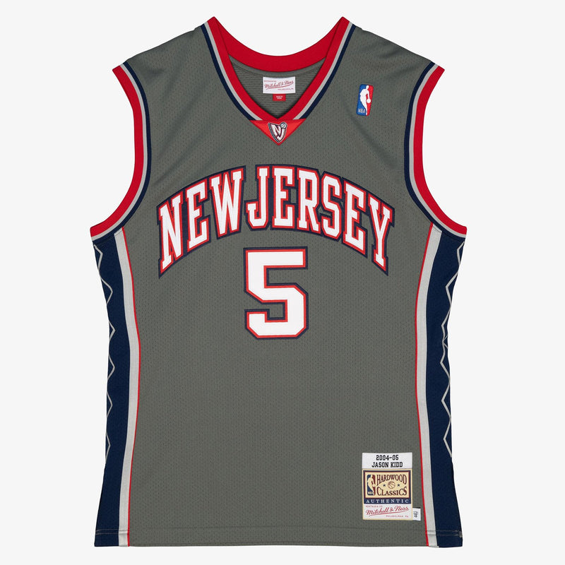 Mitchell & Ness Jason Kidd New Jersey Nets 2004-05 Gray Authentic Jersey