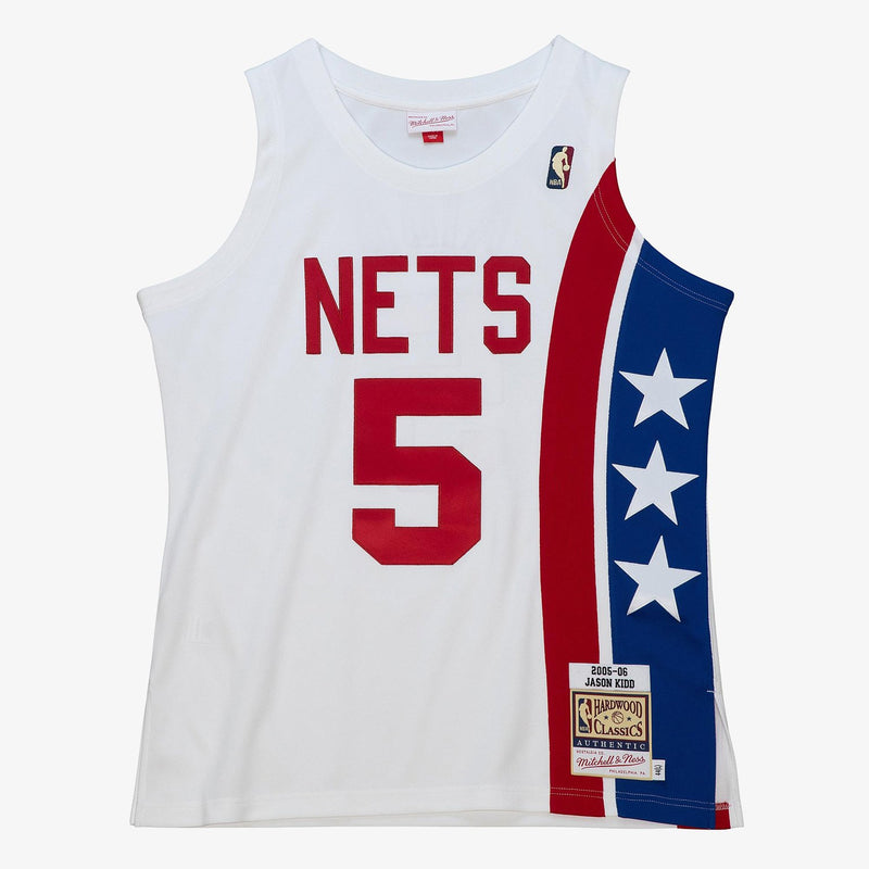 Mitchell & Ness Jason Kidd New Jersey Nets 2005-06 White Authentic Jersey