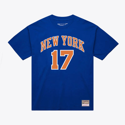 Mitchell & Ness Jeremy Lin New York Knicks Blue Name & Number T-Shirt