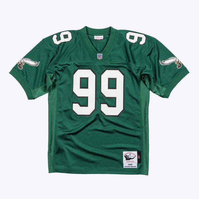Mitchell & Ness Jerome Brown Philadelphia Eagles Green 1991 Authentic Jersey