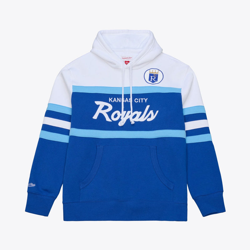 Mitchell & Ness Kansas City Royals Royal Head Coach Hoodie