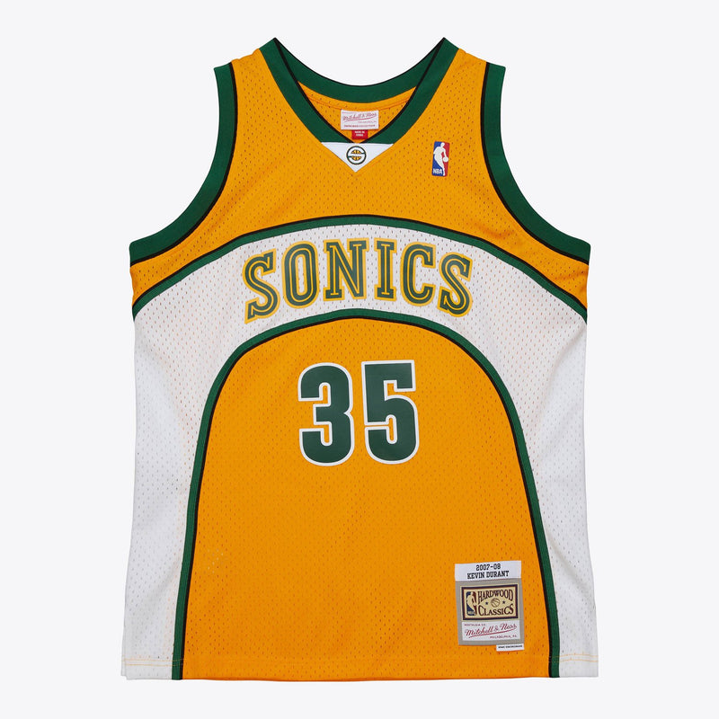 Mitchell & Ness Kevin Durant Seattle SuperSonics 2007-08 Gold Alternate Swingman Jersey
