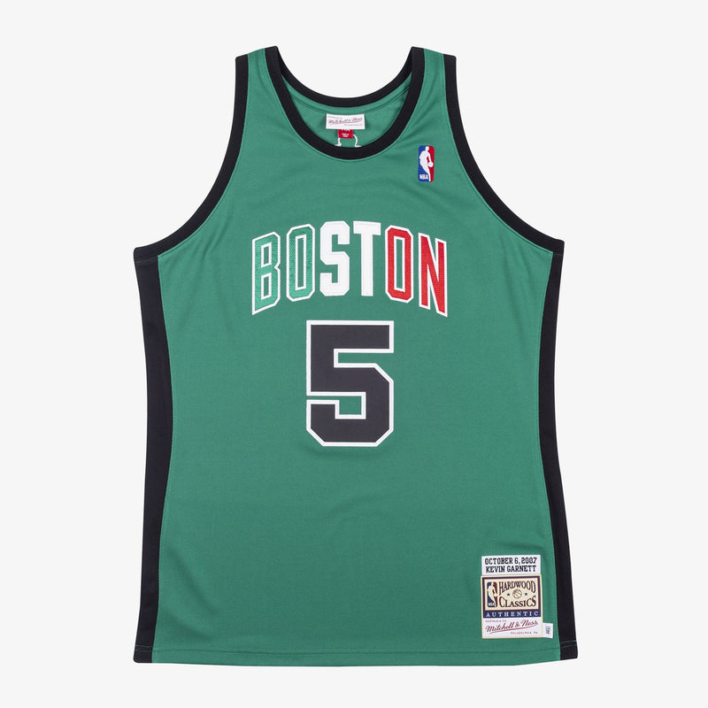 Mitchell & Ness Kevin Garnett Boston Celtics 2007 Kelly Green Italy Tour Authentic Jersey