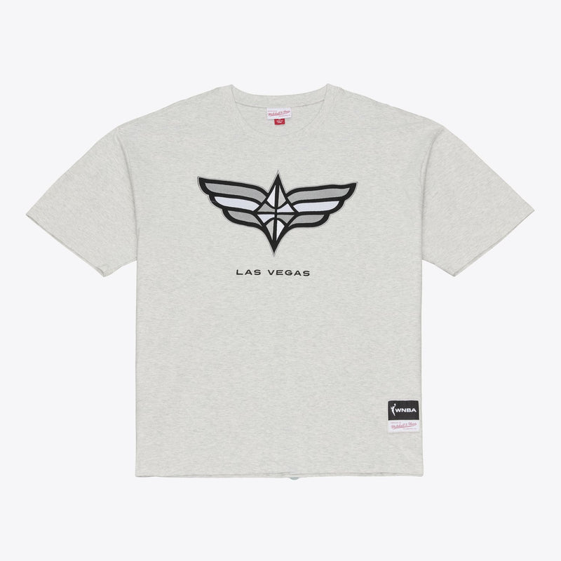 Mitchell & Ness Las Vegas Aces Silver Logo Boxy T-Shirt