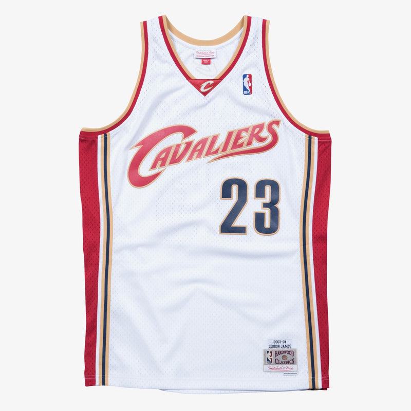 Mitchell & Ness LeBron James Cleveland Cavaliers 2003-04 White Swingman Player Jersey